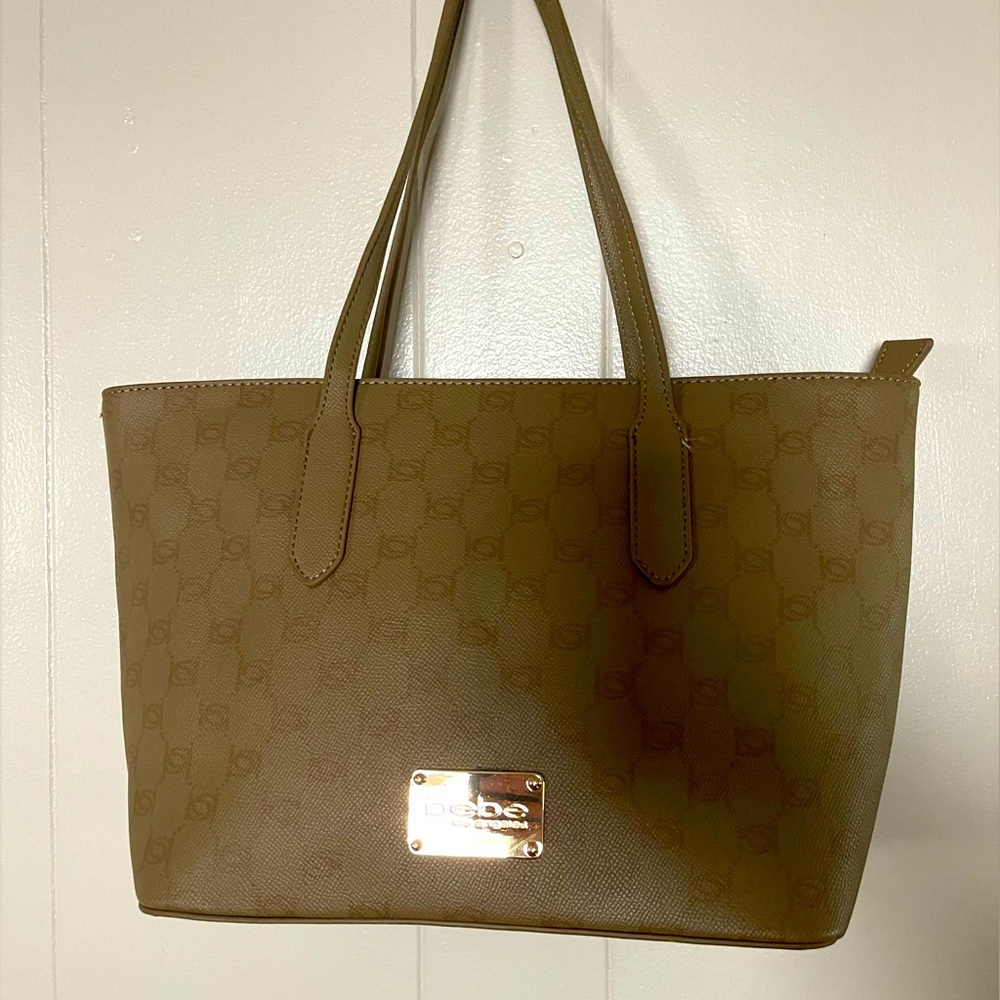 Bebe medium size tote, brown/beige